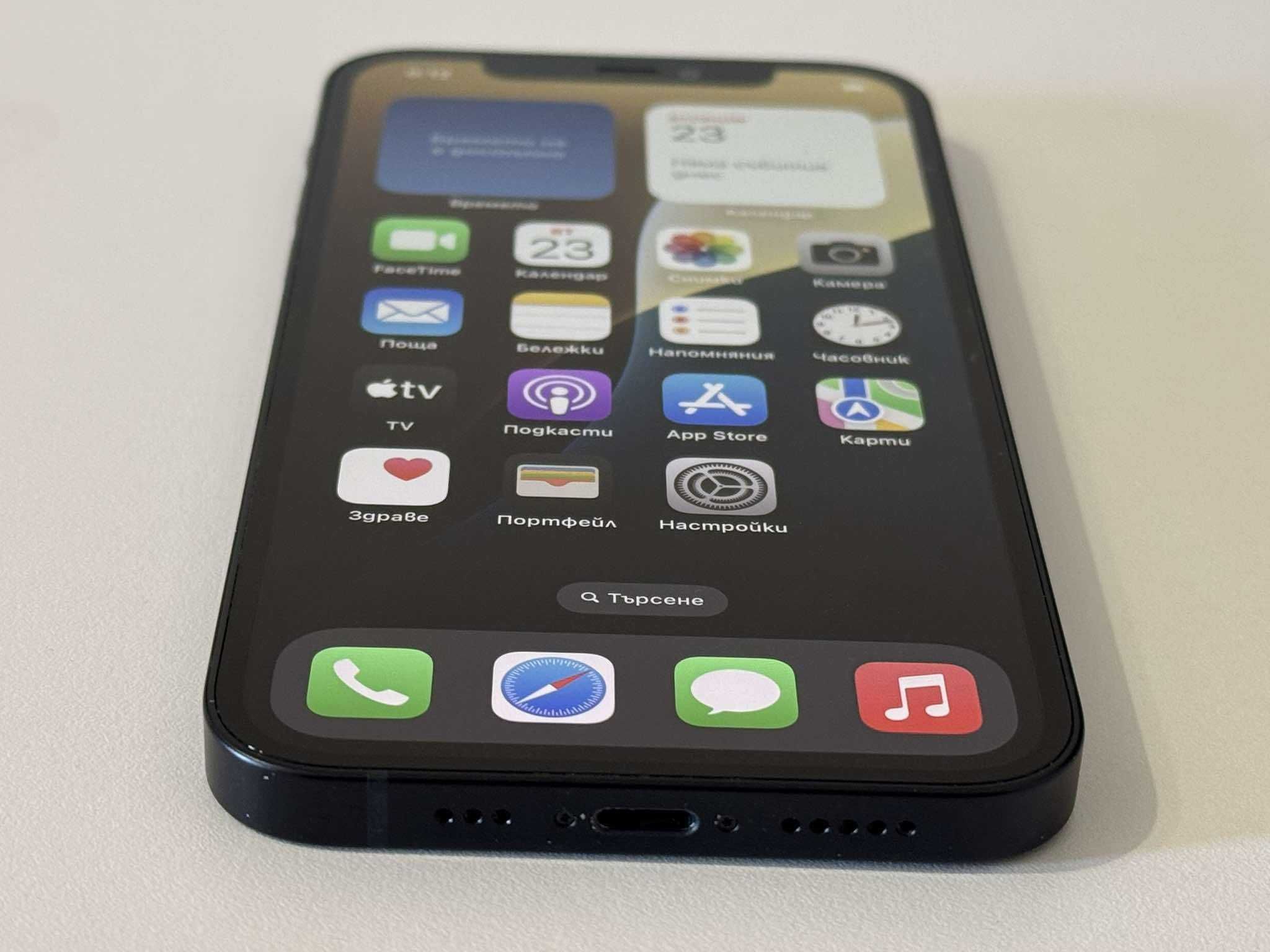 Бартер! iPhone 12 Black (Черен) 87% Батерия.