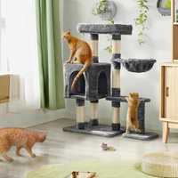 Ansamblu de joaca pentru pisici, cu 2 platforme  , 96 cm , plus, sisal