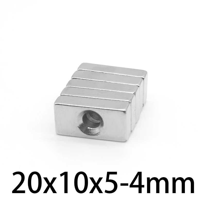 20x10x5mm с отвор 4mm неодимов МАГНИТ N52, magnit, магнити, magniti