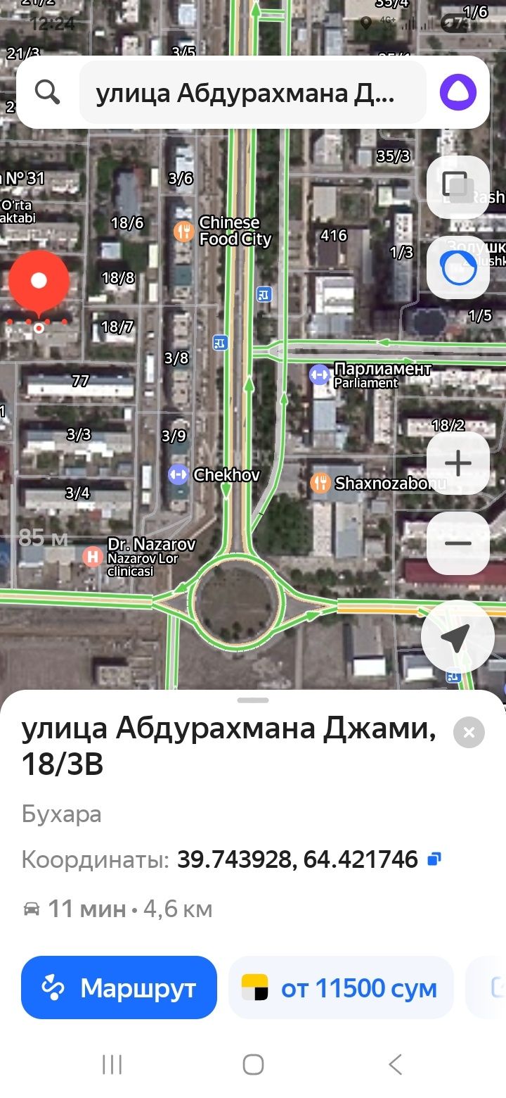 Бухоро ш.А. Жомий лагманни ёнида 3 х-ли  уй ижарага берилади.Безмаклер