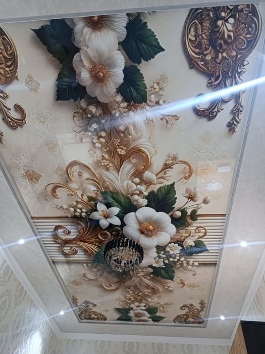 натяжной паталок фото обой хизмати