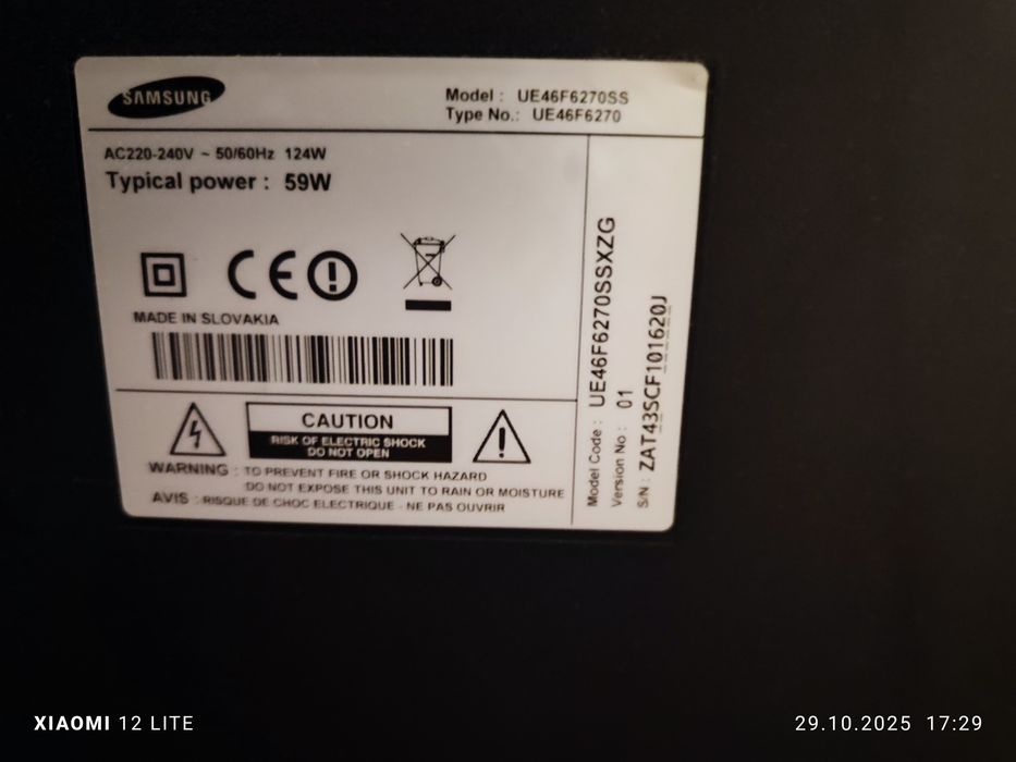 Televizor  Samsung UE46F6270SSXZG