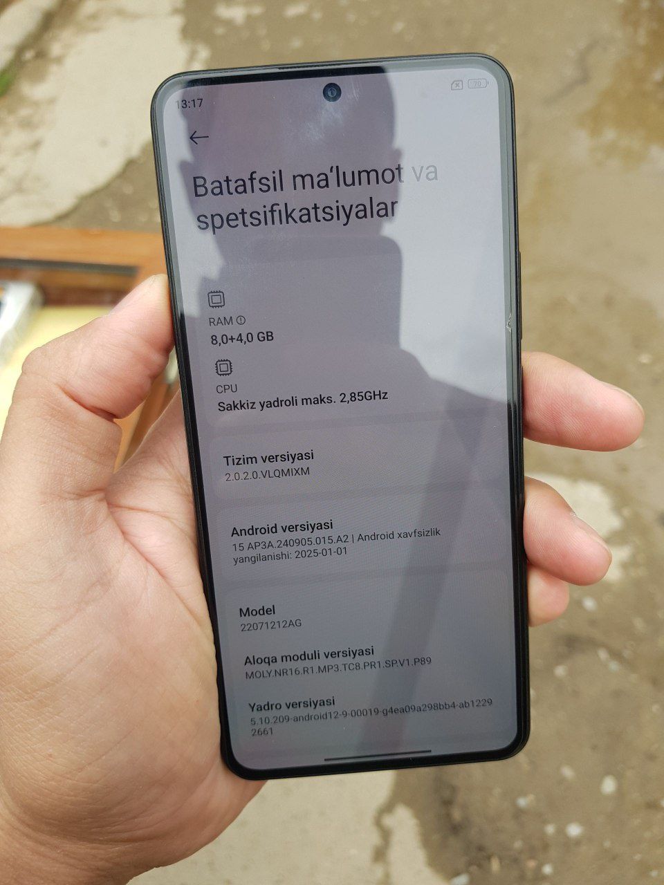 Xiaomi 12t sotiladi 250$
