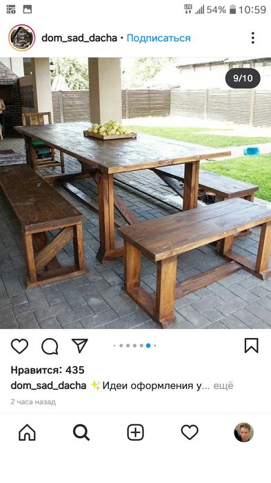 Мебель ддя сада на заказ