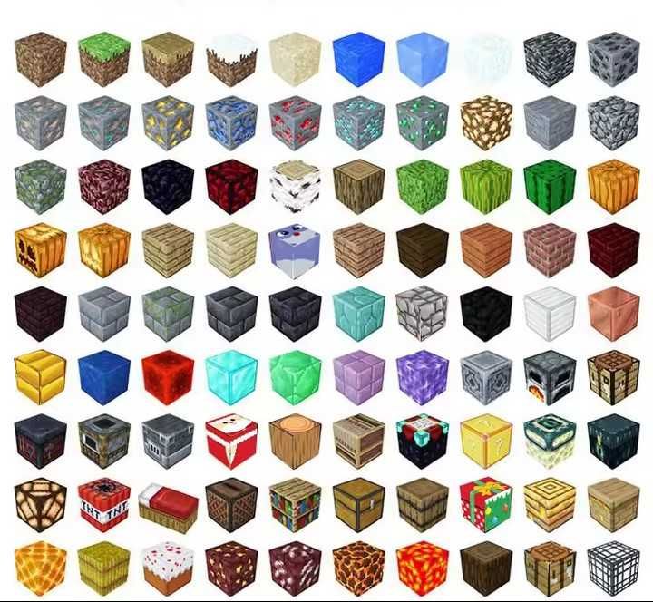 Minecraft магнитни блокчета, Minecraft конструктор 50/100бр.