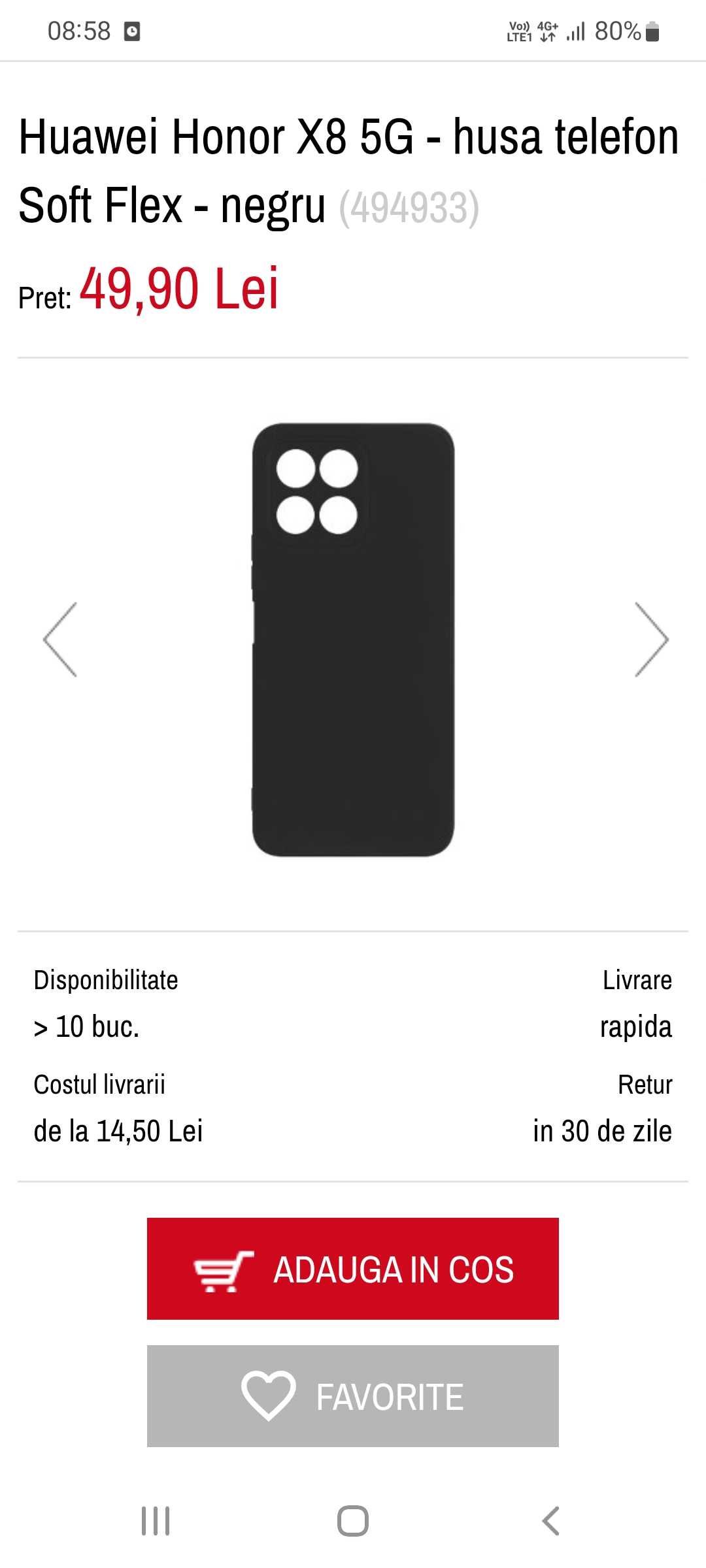 Husa Pentru Honor X8 5G, OEM, Soft Case . Livrare gratuită