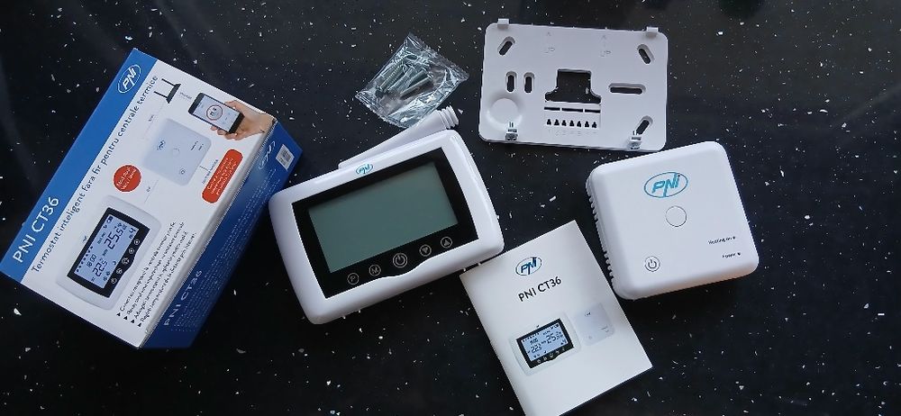 Termostat inteligent PNI CT36 fara fir cu WiFi