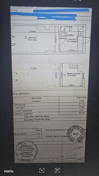 Vand spatiu comercial in Deva, zona 1 Decembrie,  49,18 mp utili