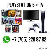 Sony Playstation 5 аренда/ Аренда ps5/ Телевизор