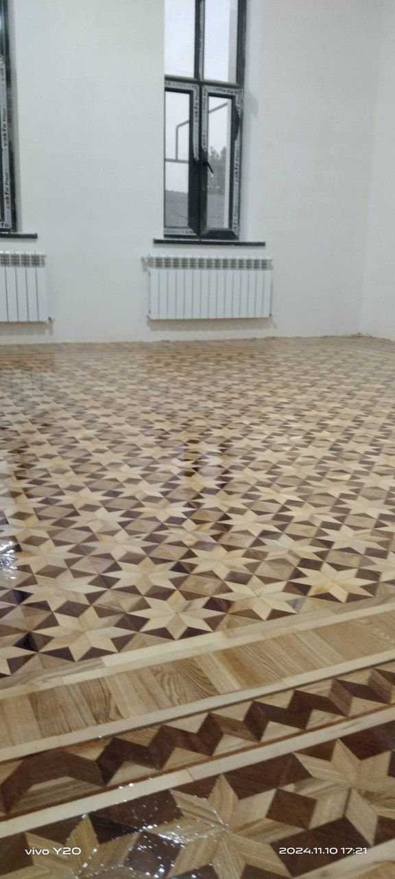 Шлифовка, пол, паркит
