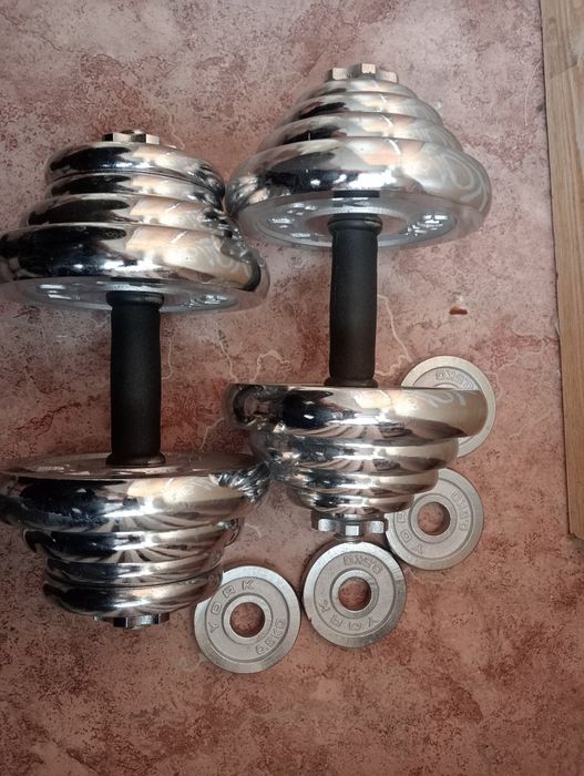 Продам гантели и штангу разборную