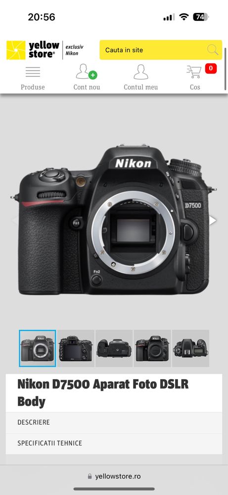 Nikon D7500 24mpx la cutie