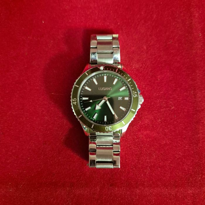 ( B31864.1 / Ag28 Doi Baieti ) Ceas Lugano / Garantie 2 ani !