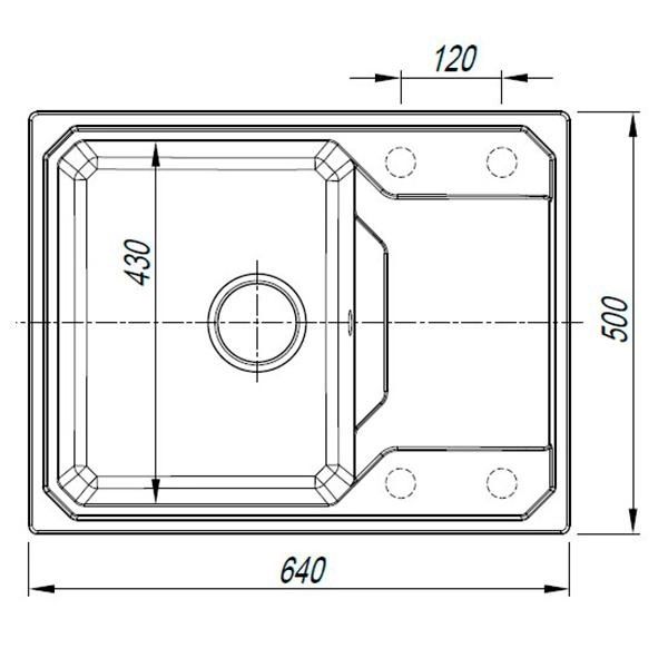 Кухонная мойка Goodwell GRS-T0101D 640 (Дюна) товара
Кухонная машина B