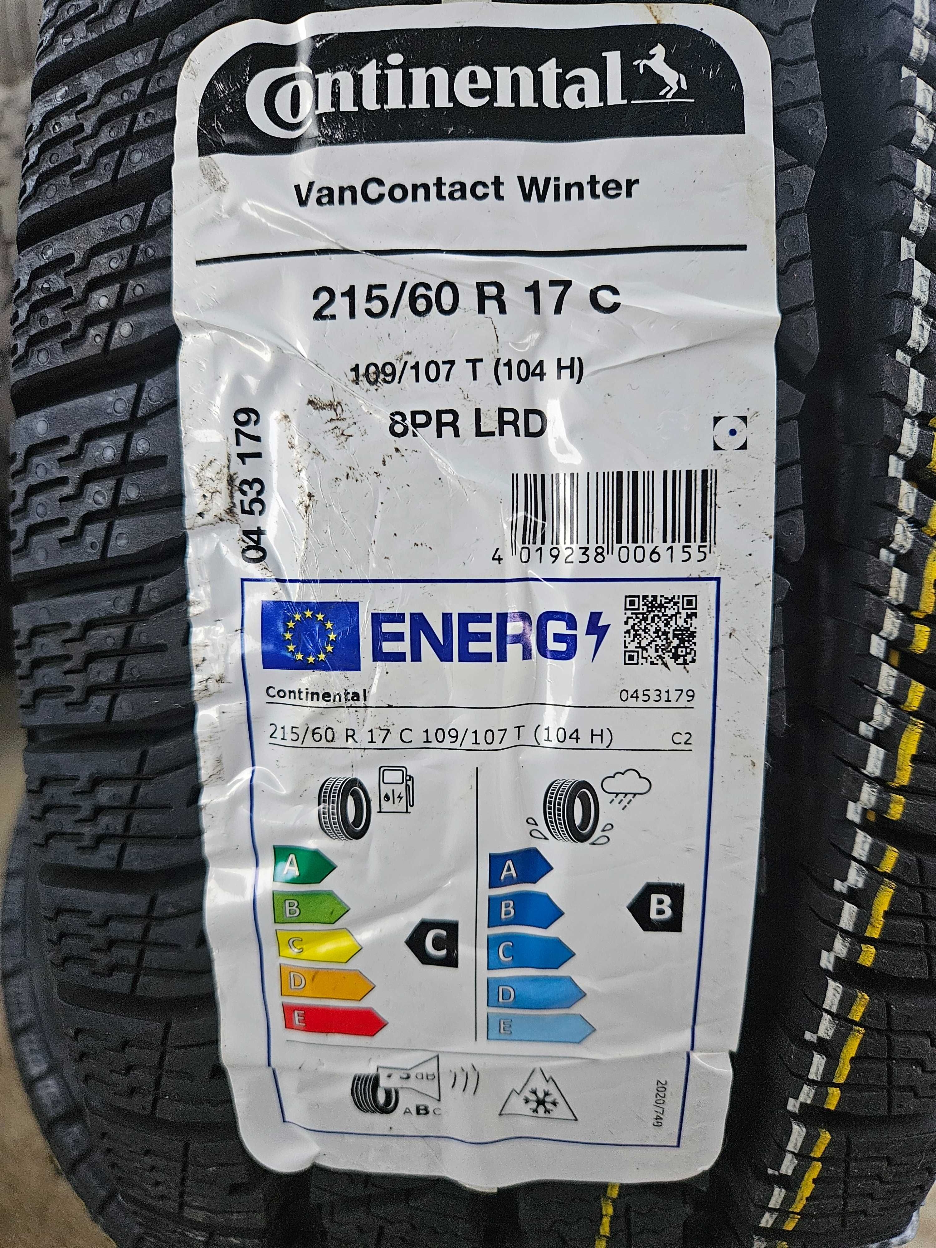 4 Нови бусови зимни гуми 215/60R17C Conti VanWinter 109T 8PR DOT4124