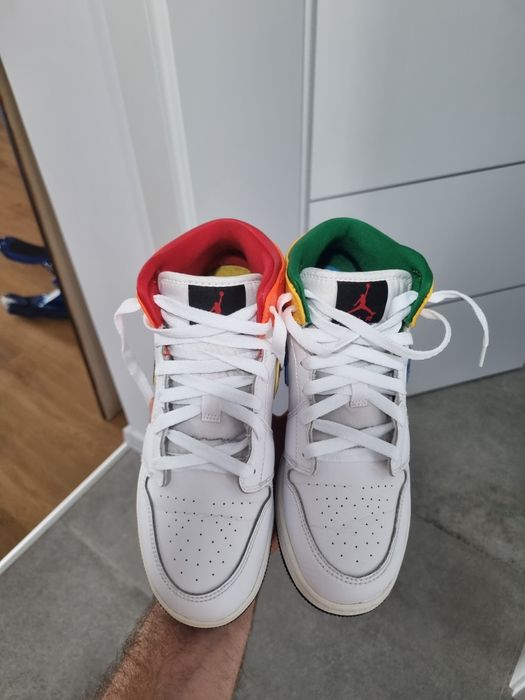Air jordan 1 mid alternate multi color