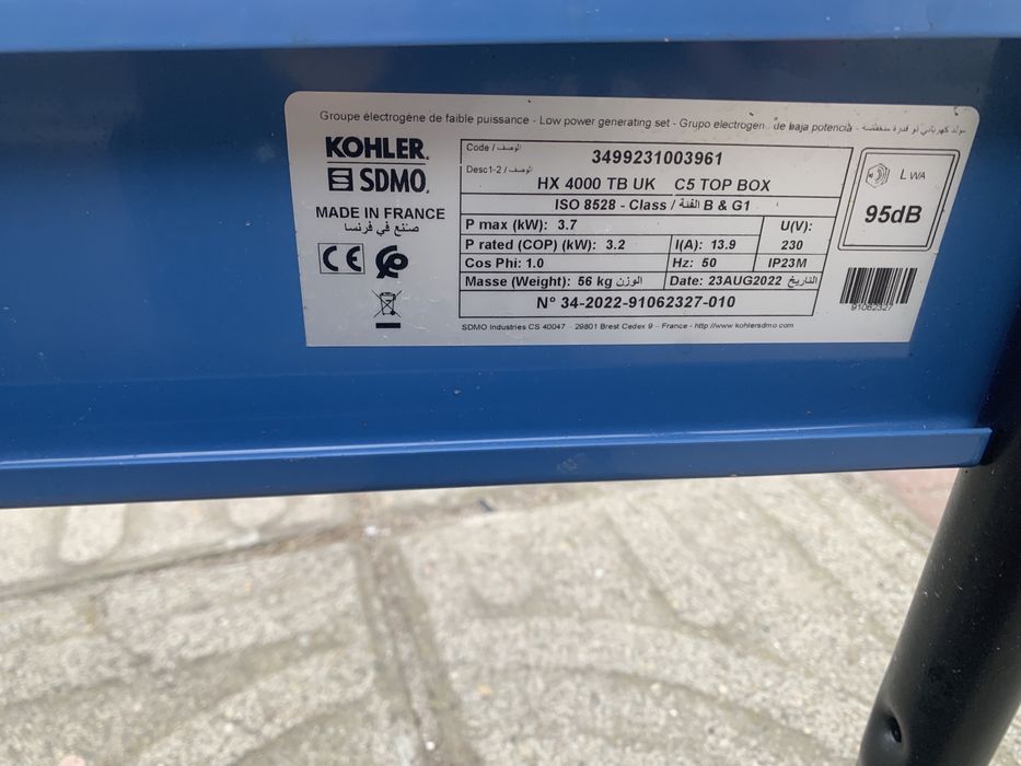 KOHLER SDMO  STAGE V HX 4000/Нов монофазен генератор/