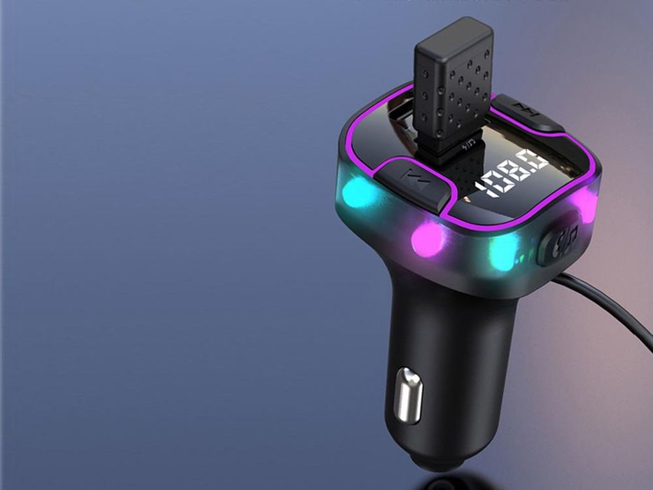 Bluetooth 5.3 fm трансмитер за кола, verk с56 10150 комплект за ...