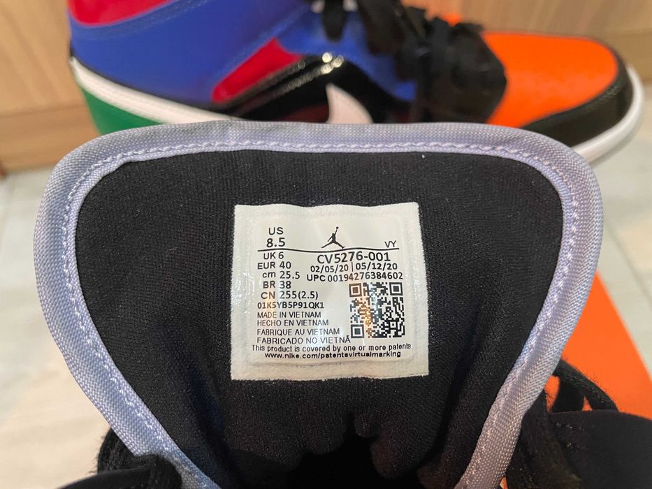 nike AIR JORDAN 1 mid SE retro multicolor дамски,женски кецове ном. 40