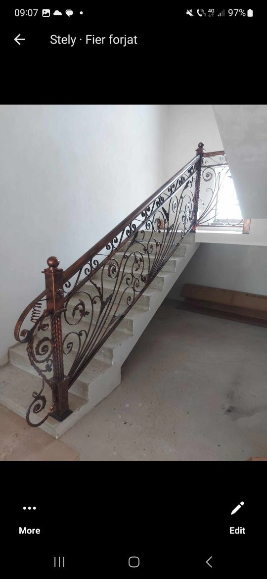 Balustrade din fier forjat