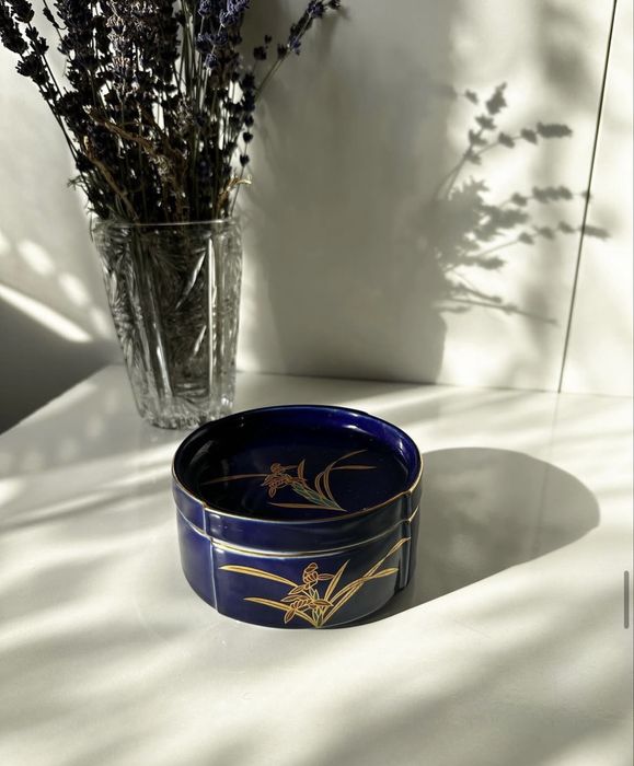 Кобальтовая винтажная шкатулка