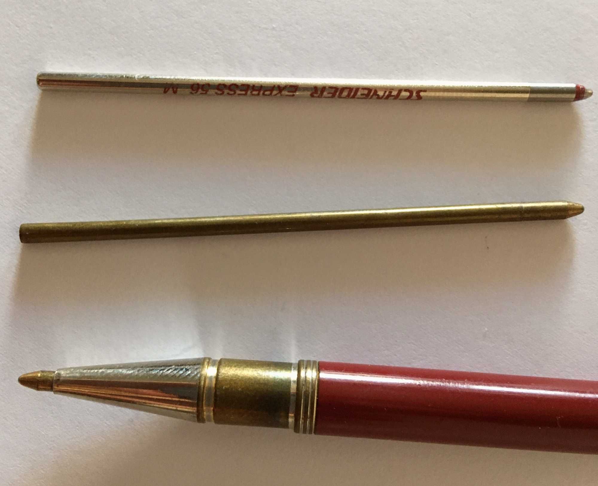 Creion mecanic din metal si pix vintage 2 in 1