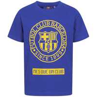 Tricou copii cu licenta FC Barcelona FCB-2-024, Albastru, 140 CM