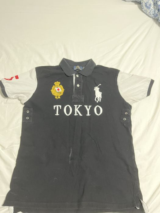 RALPH LAUREN!! Tricou polo Ralph Lauren Tokyo negru