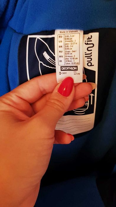 Costum săniuș / schi XWARM PULL'N FITT albastru - Decathlon