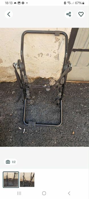 Vând suport auto de biciclete pentru portbagaj