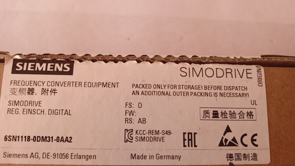 Siemens placa comanda drive