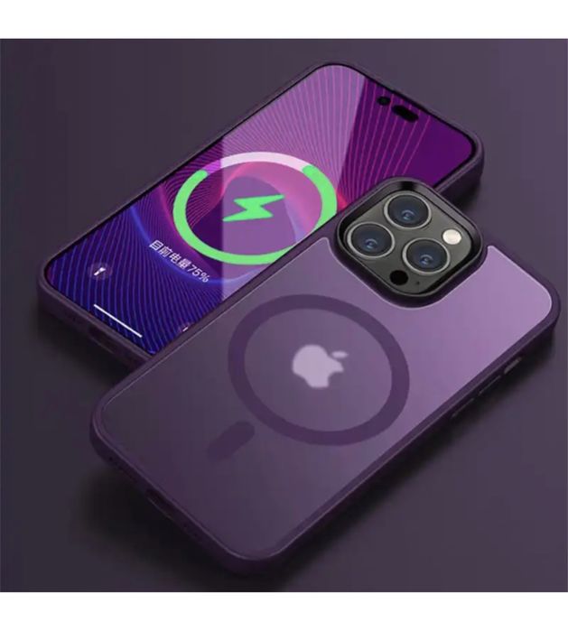 Husa Magsafe Bump Silicon Mat Iphone 14/15/16/17 Pro Max Plus Air