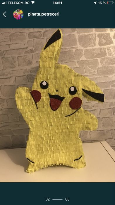 Pinata Petreceri Sanrio,Kuromi,Hello Kitty,Stitch,Sonic,Pikachu,Labubu