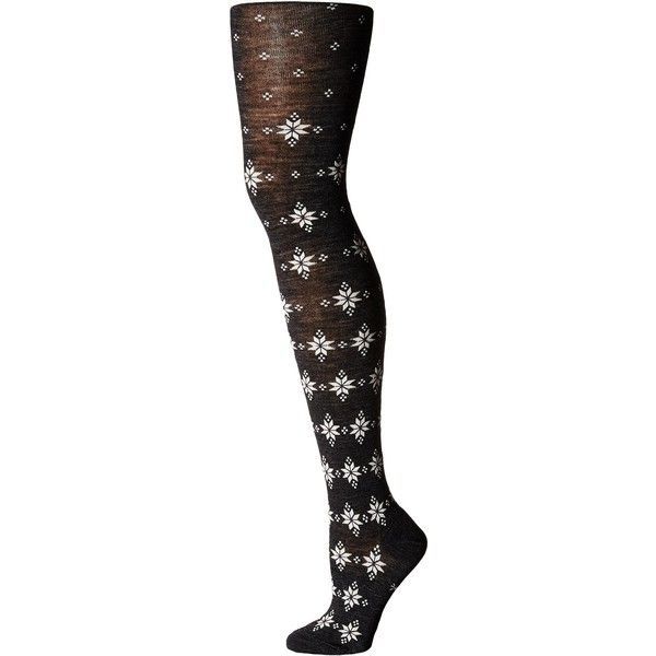 Smartwool®Falling Flakes Tights Black, чорапи, чорапогащник