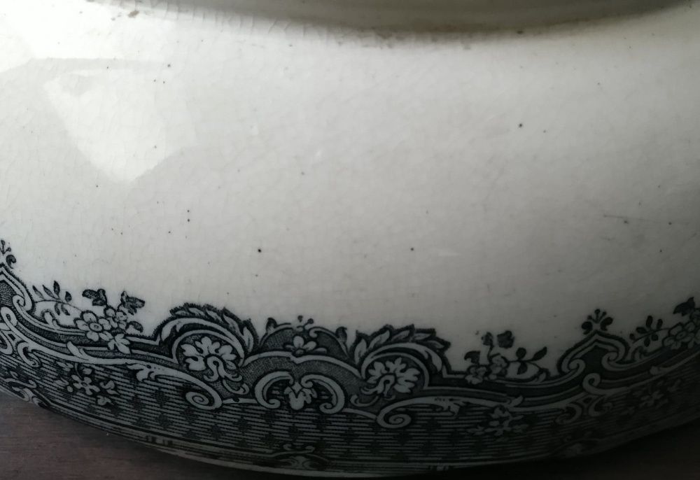 Vas ceramica vechi-Abbeville Florentine China-Samuel Alcock-Anii 1840