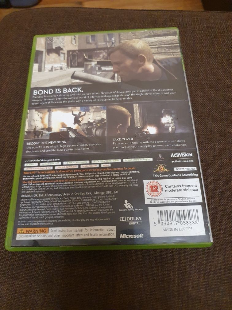 Игра за Xbox 360 007: Quantum of Solace