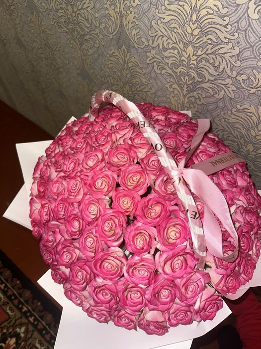 Мыльные розы 101 штук город тараз