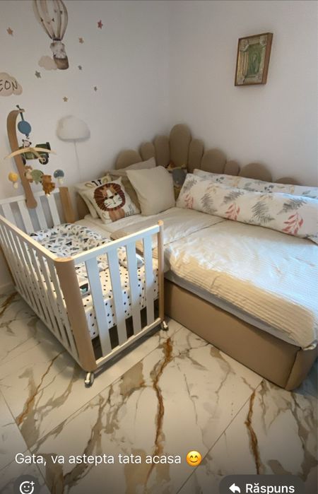 Patut co-sleeping Cotinfant dimensiune 60*120