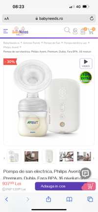 Vând pompa de San electrica Philips avent PREMIUM