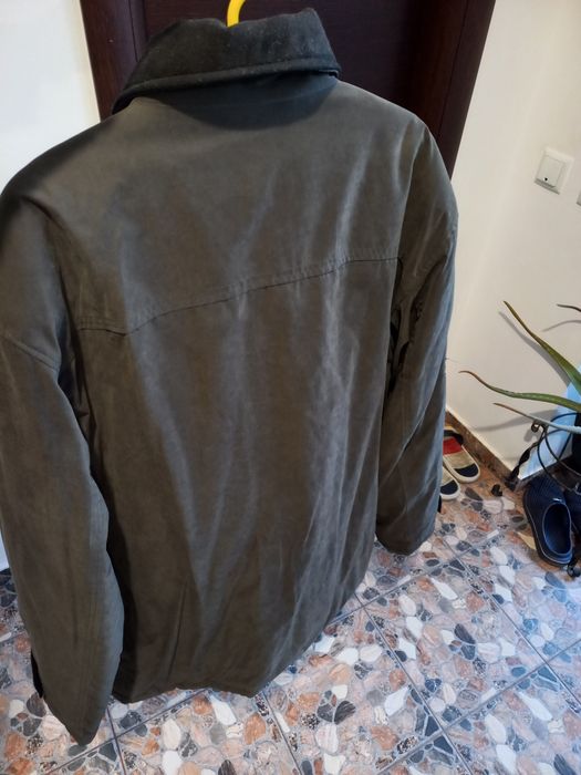 Haina puf piersica exterior matlasata interior . Marime 52-56