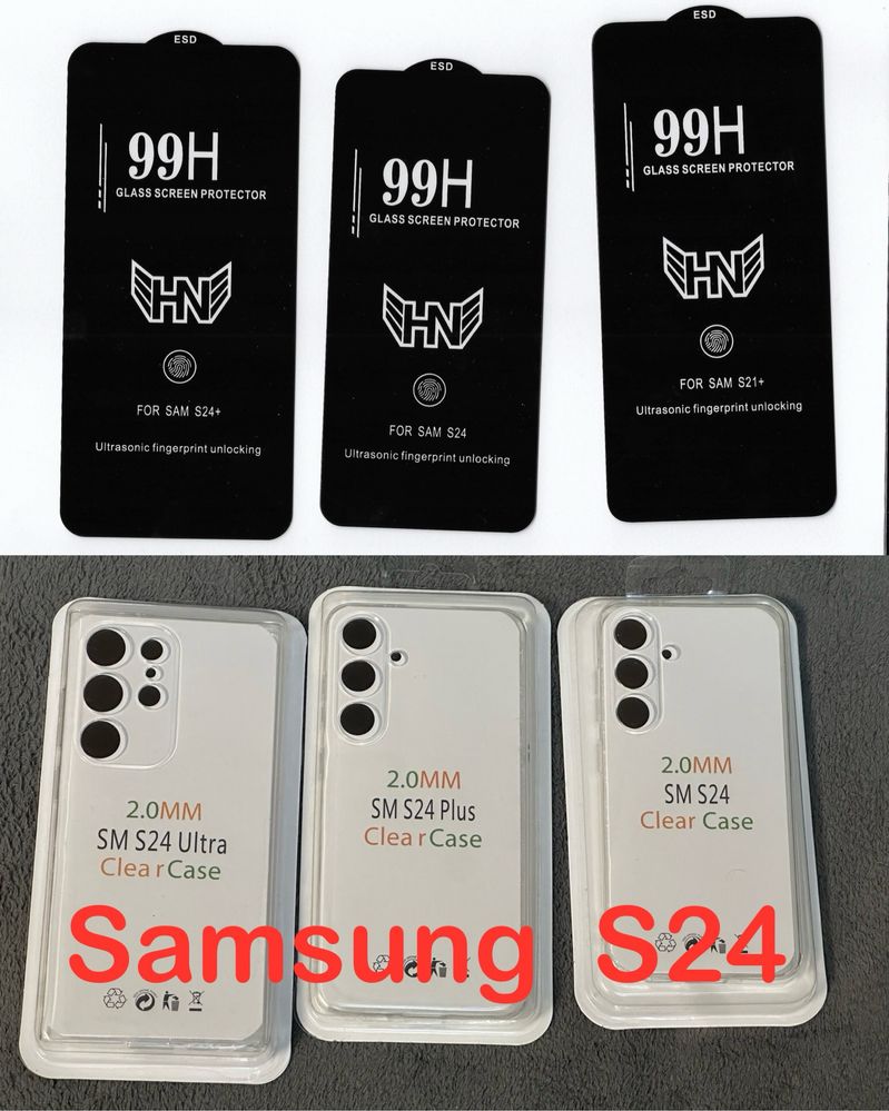 Samsung S24 S24 plus S24 ultra -S21 plus -  folie sticla  husa