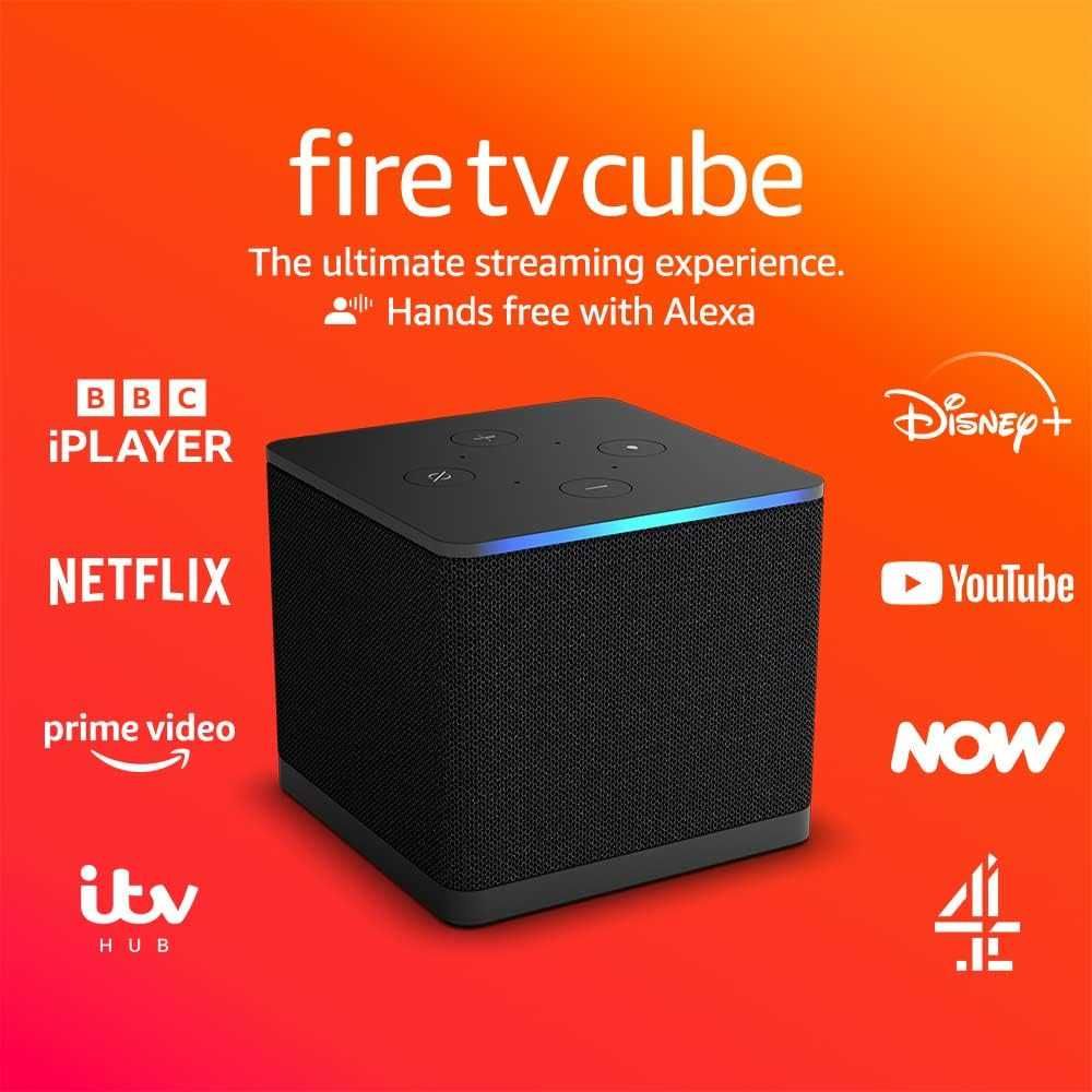 Amazon Fire TV Cube 4K UltraHD 2022, с Alexa, streaming media player