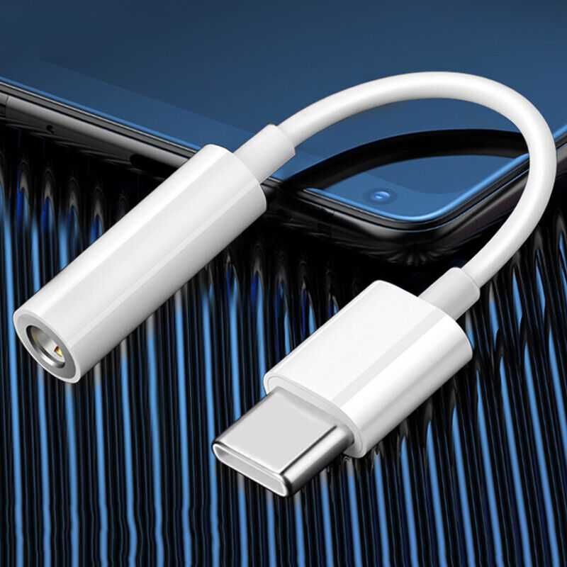 Преходник USB Type-C към 3,5 мм жак за слушалки