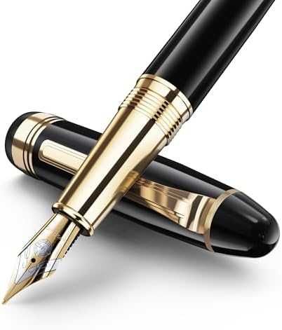 Нова ZiYoMuo Луксозен писалка с 24K златен връх + подаръчна кутия