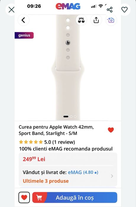 Curele/bratari originale Apple pentru Apple watch (toate seriile)