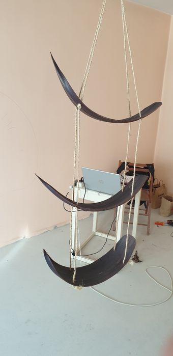 Suport etajera accesoriu decorațiune cocos Franța 1950