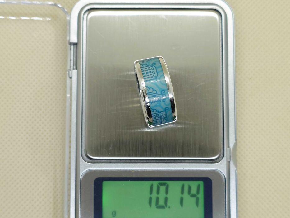 Inel unisex din argint 925, „Stadtring” ZEBRA, motiv oraș