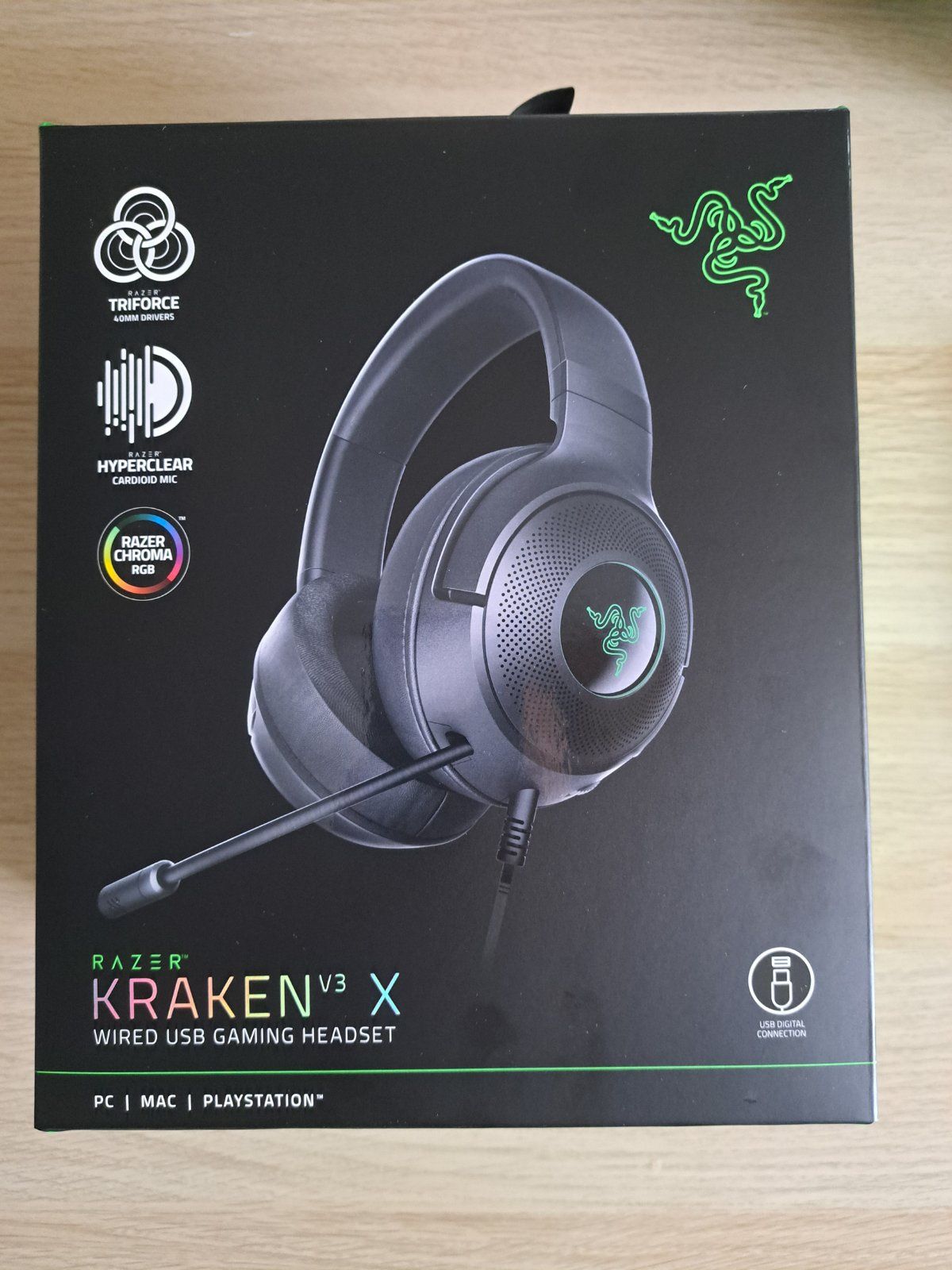 Слушалки Razer Kraken v3 X - неразопаковани