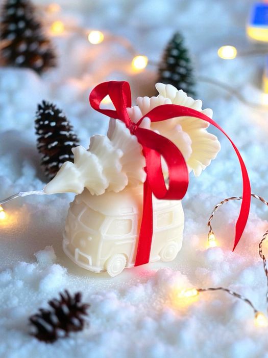 Коледни свещи от соев восък