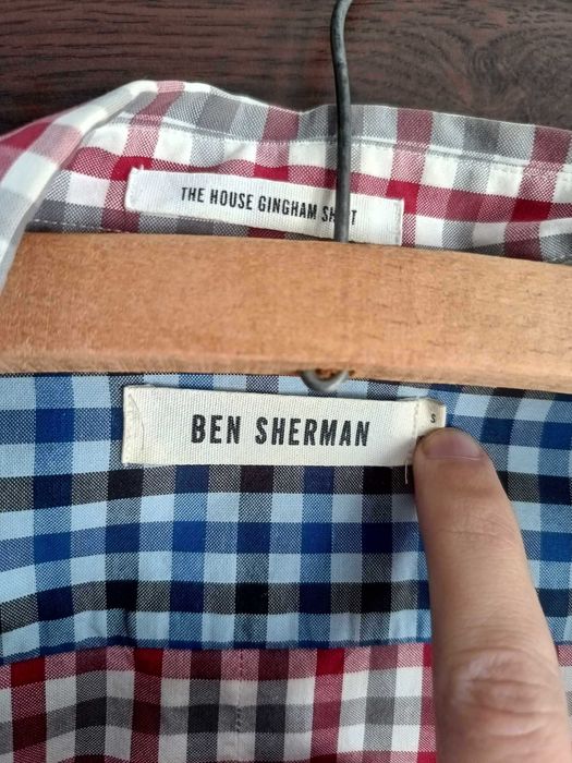 Camasa Ben Sherman Men's Long Sleeve Gingham Check Shirt Size S